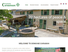 Tablet Screenshot of domainecaraman.com